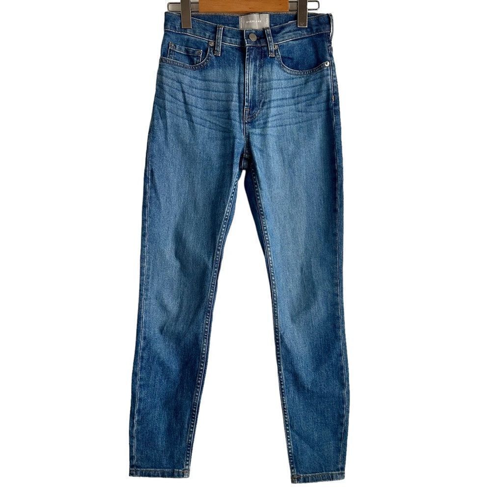 Everlane High Rise Medium Wash Skinny Jeans Size 25